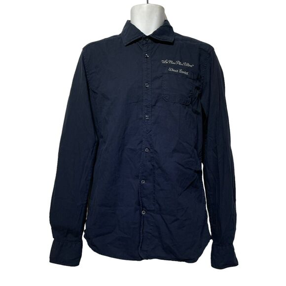 scotch soda doc azur embellished button up shirt Size M - Picture 1 of 13